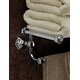 preview thumbnail 2 of 1, Alno Nicole 26"W Towel Rack Shelf with Towel Bar - Made from Solid Unlacquered Brass