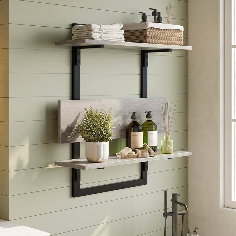 24 inch Kitchen Shelves Wall Mounted - 7.28"D x 23.62"W x 26.18"H