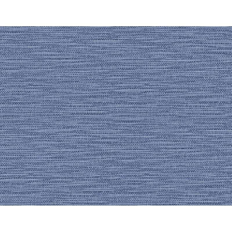 Seabrook Designs Lillian August Faux Linen Weave Unpasted Wallpaper