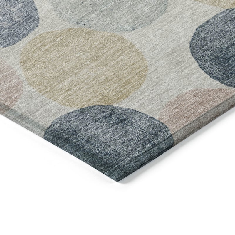 HomeRoots Geometric Transitional Rectangle Outdoor Rug