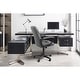 preview thumbnail 3 of 5, Homall Brown Executive Chair High-Level PU Leather Thick Padded Ergonomic Chair Mid Back Office and Commercial Chair