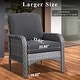 preview thumbnail 14 of 60, OVIOS 4-piece Water-Resistant Wicker Deep Seating Outdoor Sofa Set