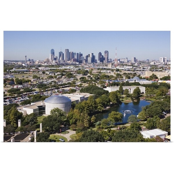 "IMAX Theatre and Museums in downtown Dallas, Texas" Poster Print