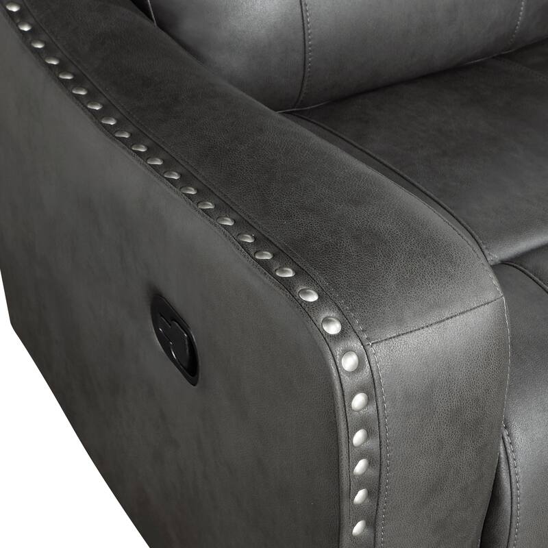 Rowan 36.5" Reclining Chair - Nailhead Trim, Removable Seat Back