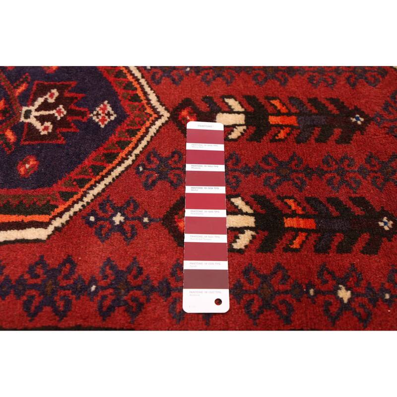 ECARPETGALLERY Hand-knotted Andelz Dark Red Wool Rug - 3'2 x 5'5
