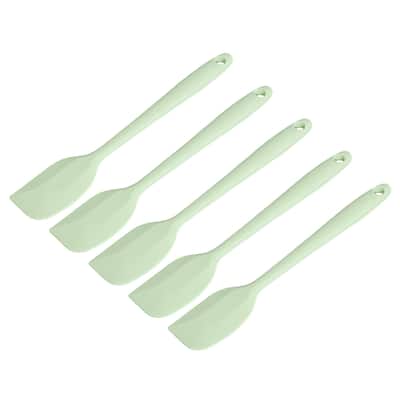 Silicone Spatula Spoon, 8.5” Heat-resistant Scraper for Mixing - Cyan