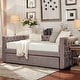 preview thumbnail 8 of 74, Knightsbridge Twin Tufted Nailhead Daybed by iNSPIRE Q Artisan