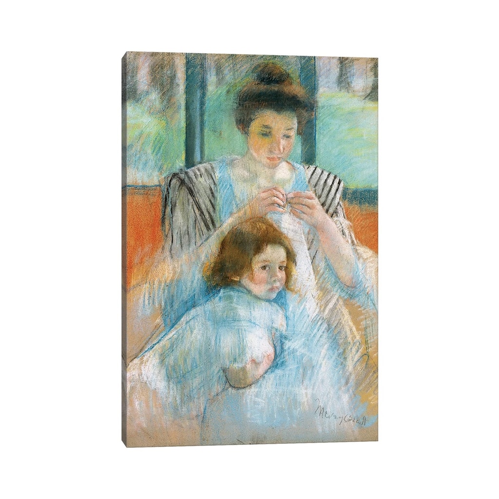 iCanvas "Study For Young Mother Sewing, 1902" by Mary Stevenson Cassatt Canvas Print