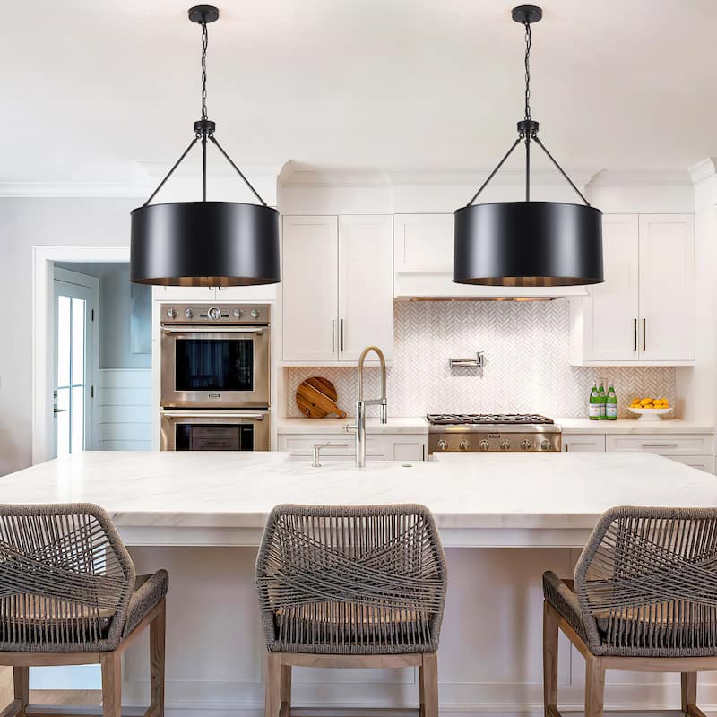 5-Light 20.78 in. Industrial Chandelier for Kitchen Living Room