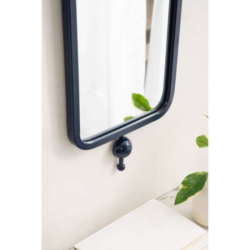 Kate and Laurel Kasota Slim Rectangle Mirror Metal
