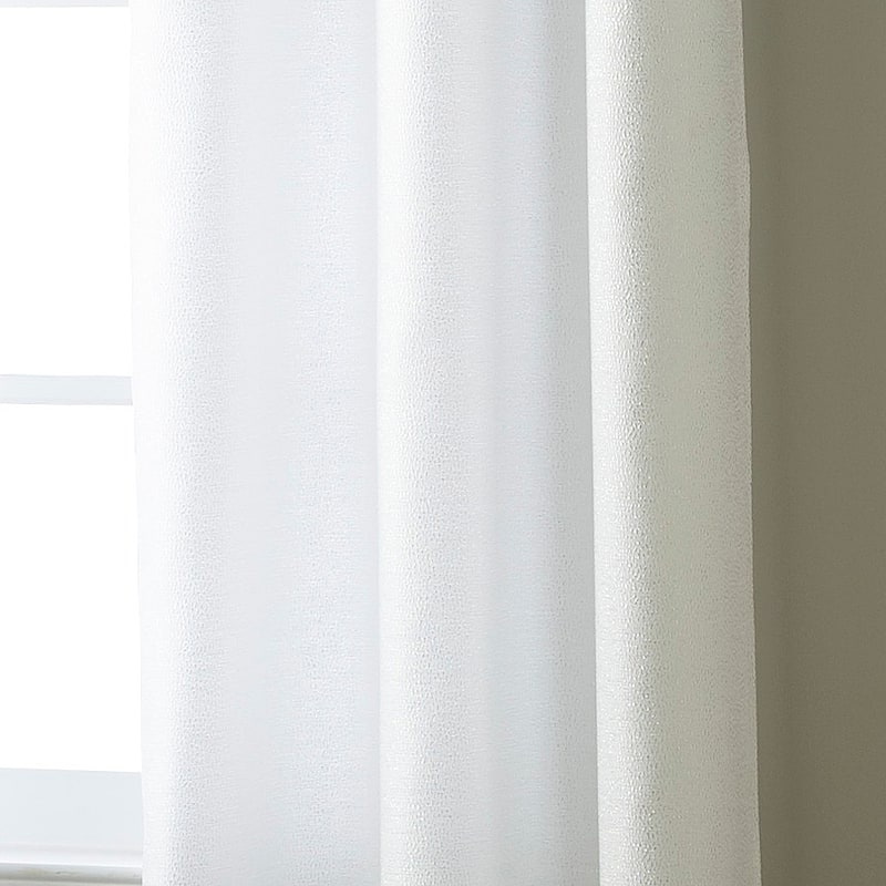 Nanshing Becky Metallic Semi-Sheer Grommet Panel Pair - 37 x 84"