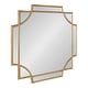 preview thumbnail 25 of 91, Kate and Laurel Minuette Traditional Decorative Framed Wall Mirror 24x24 - Gold