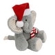 preview thumbnail 3 of 2, Lambs & Ivy Jett Elephant Holiday/Christmas Plush Stuffed Animal Toy