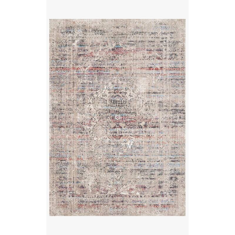 Alexander Home Adrian Distressed Abstract Transitional Area Rug