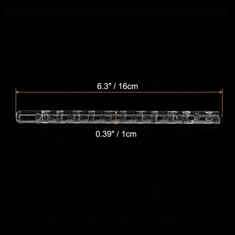 Acrylic Embossed Rolling Pin 16cm x 1cm Little Love Pattern - Transparent - Transparent