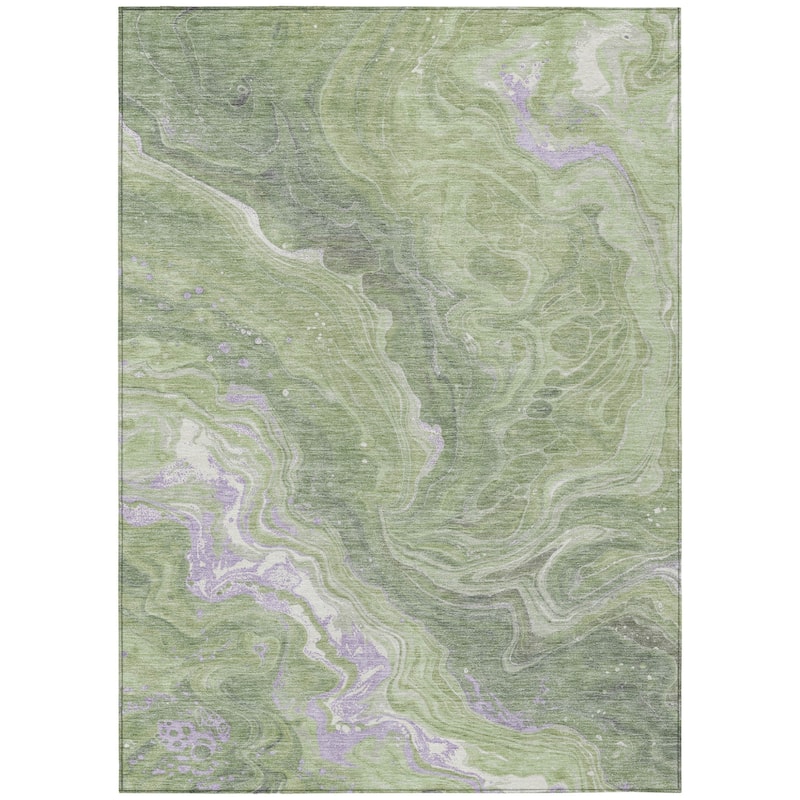 HomeRoots Abstract Transitional Rectangle Outdoor Rug