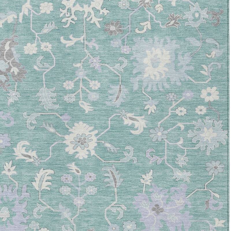 HomeRoots Floral Transitional Rectangle Outdoor Rug