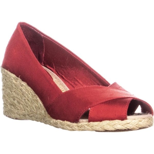 ralph lauren peep toe wedges