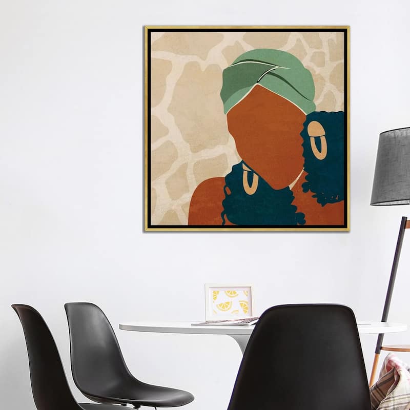 iCanvas "Head Wrap No. 1" by Domonique Brown Framed Canvas Print