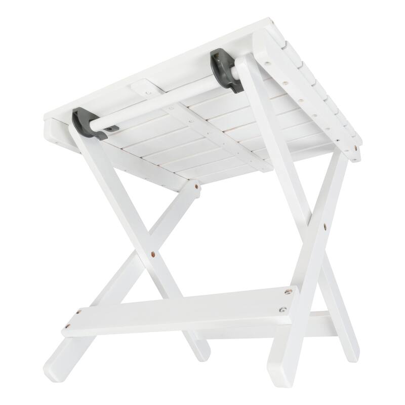 Newport Assembled Square Acacia Outdoor Folding Side Table