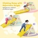 preview thumbnail 8 of 7, Multicolor 3 Piece Wooden Pikler Triangle Set with Adjustable Ramp and Balance Board, 2 Climbing Triangles
