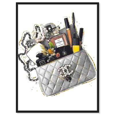 Grey Treasure Bag Canvas by Art Remedy