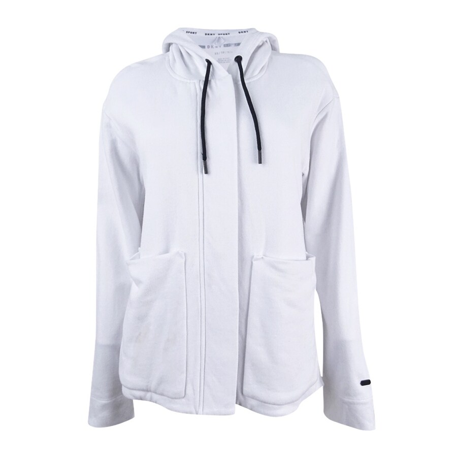 dkny white coat