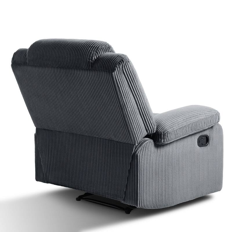Modern 36'' W Cotton/ Corduroy Push Back Manual Recliner Chair