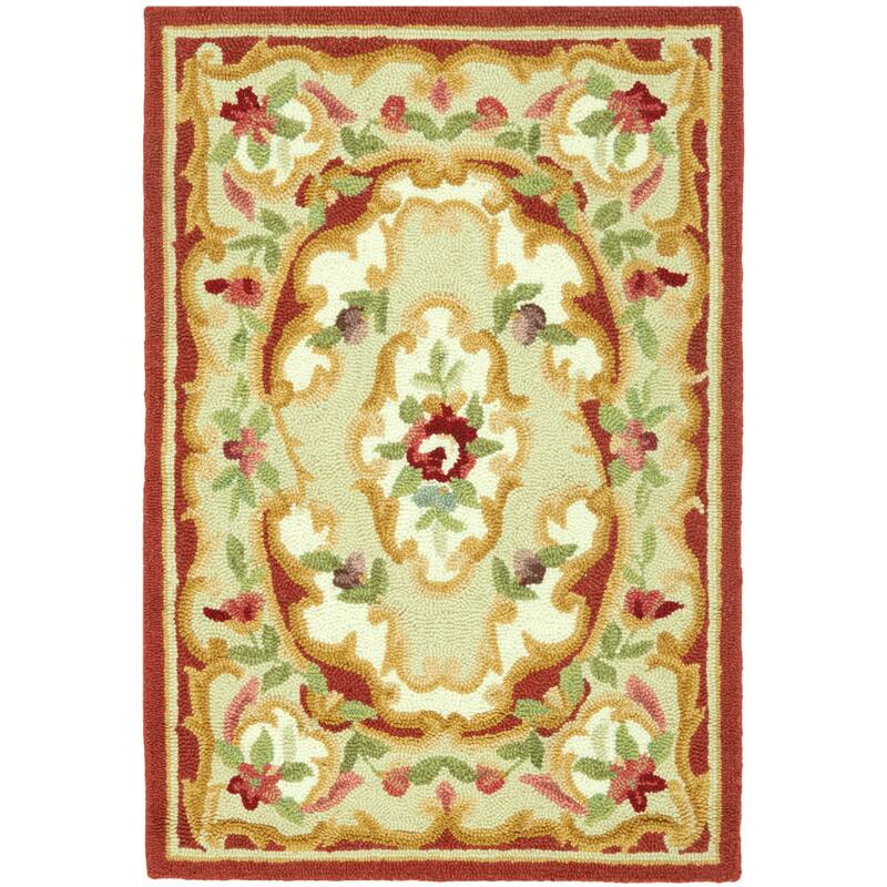 SAFAVIEH Handmade Chelsea Shyanne French Country Wool Rug