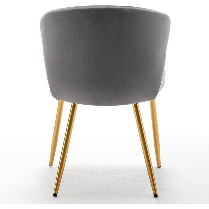 Modern Velvet Accent Chair with Channel-Tufted Design Comfortable and Trendy Armless Seat