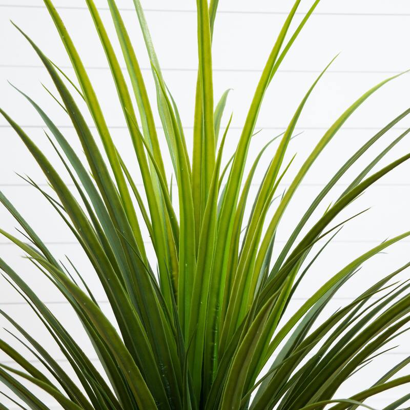 Potted Outdoor Artificial Grass Plant - 3' - Green