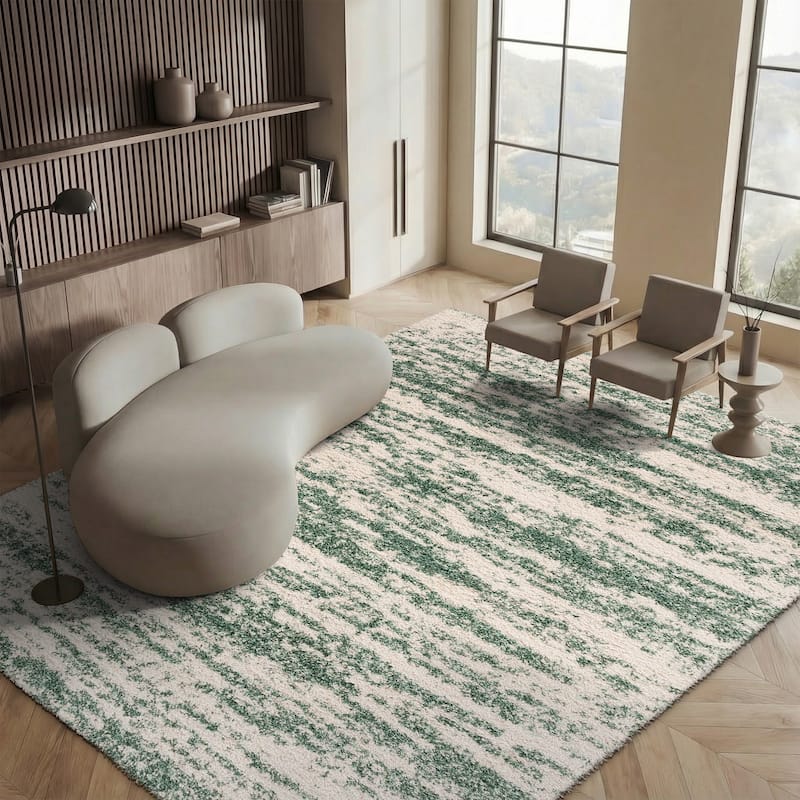 SAFAVIEH, Hudson Shag Felecia Modern Abstract 2-inch Thick Rug