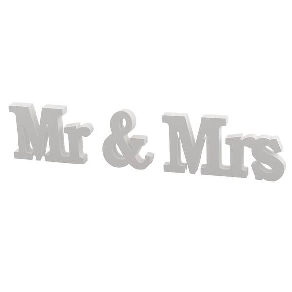 Shop Wedding Decoration Plywood Mr And Mrs Letters Free Diy Wall