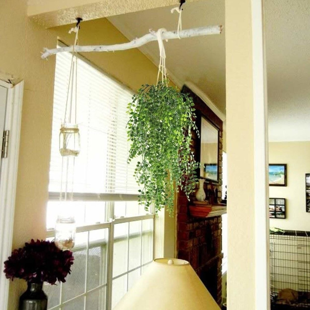 Shop Hogado 2pcs Artificial Ivy Fake Hanging Vine Plants Decor
