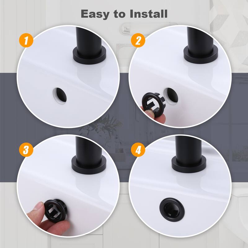 WOWOW 1.2 in. Sink Basin Trim Overflow Cover (6-Pack)