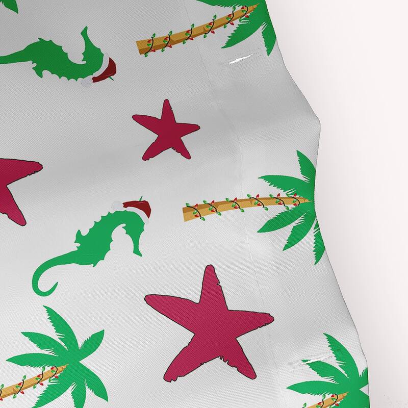 Christmas Beach Pattern Shower Curtain