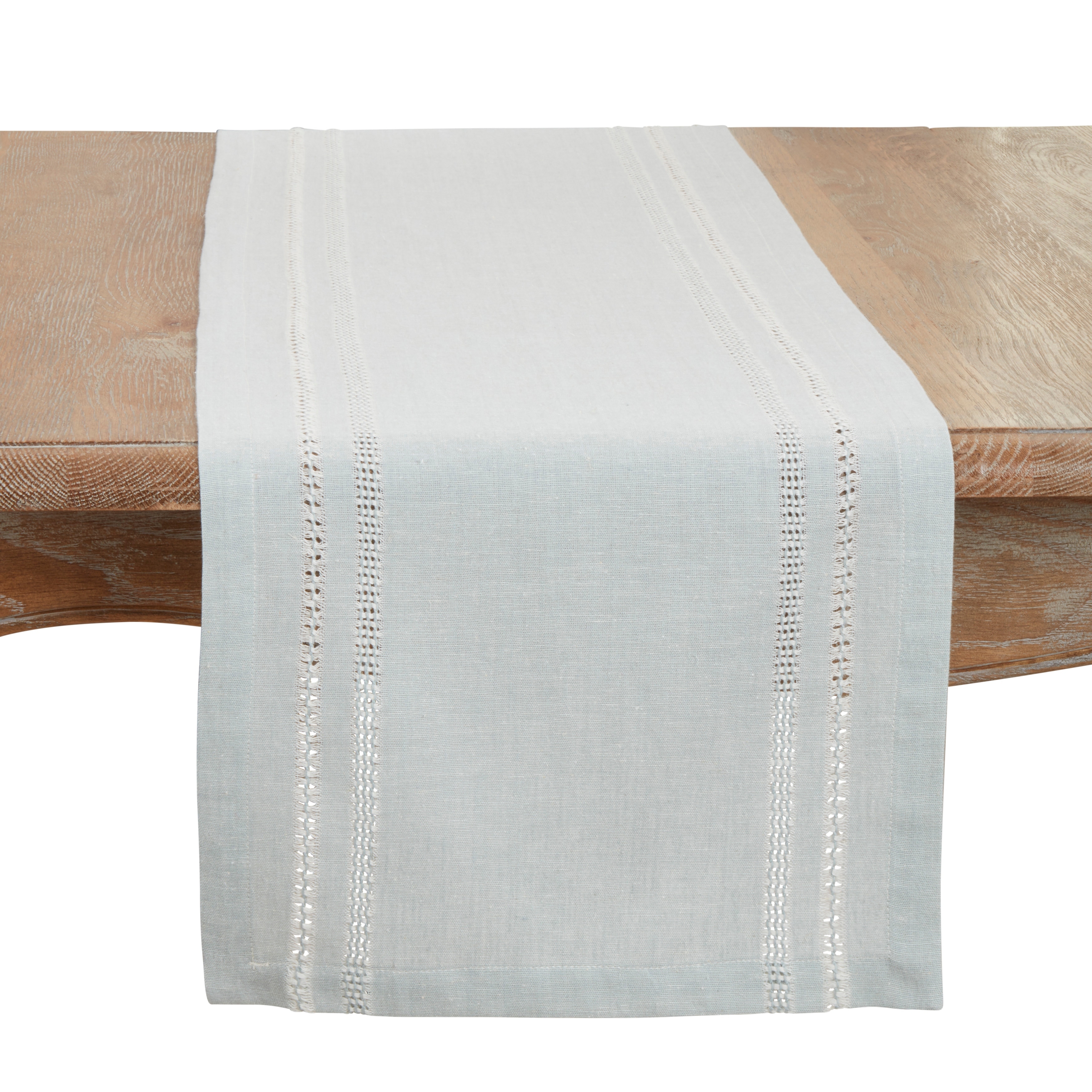 Leno Stripe Elegance Table Runner - 13"x72"