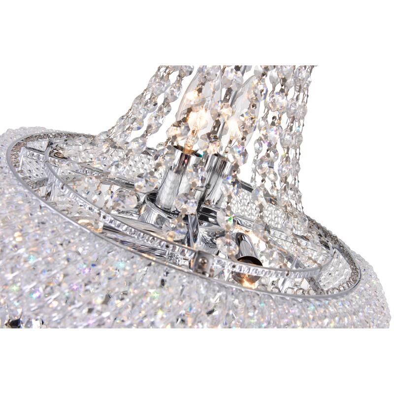 Empire 6 Light Chandelier With Chrome Finish