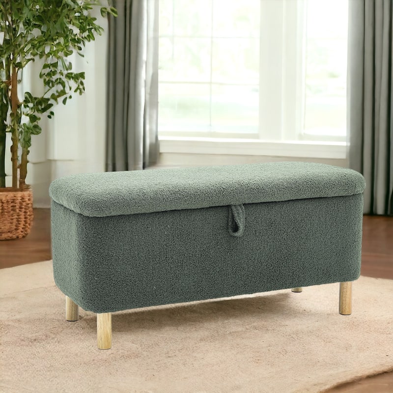 39'' L Upholstered Storage Ottoman Bench