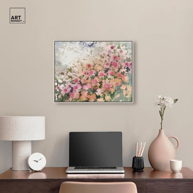 Roseate Remnants Canvas by Art Remedy