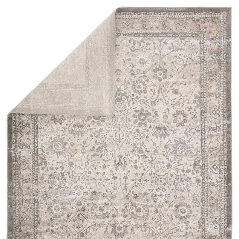 Odel Oriental Gray/ White Area Rug