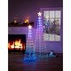 preview thumbnail 3 of 3, 47 in. White Indoor/Outdoor Cone tree with RGB Lights