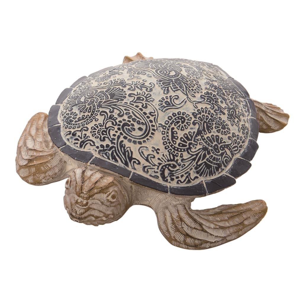 Transpac Resin 9" Indigo Spring Sea Turtle Decor