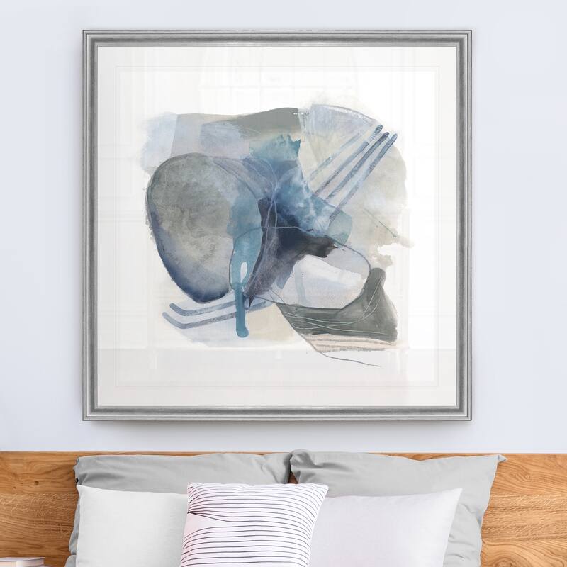 Stone Ellipses II -Black Framed Print