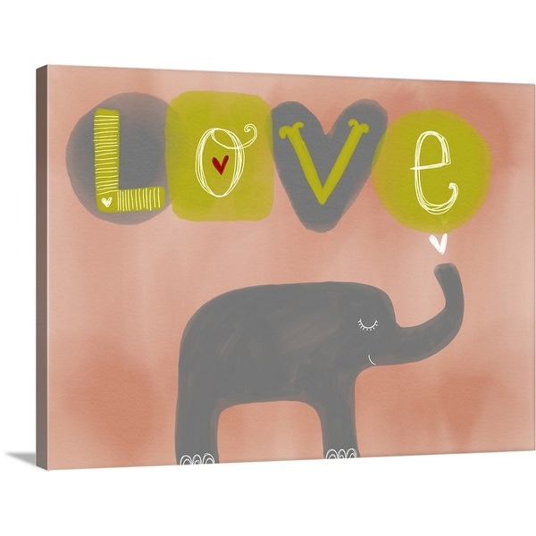"Elephant Love" Canvas Wall Art