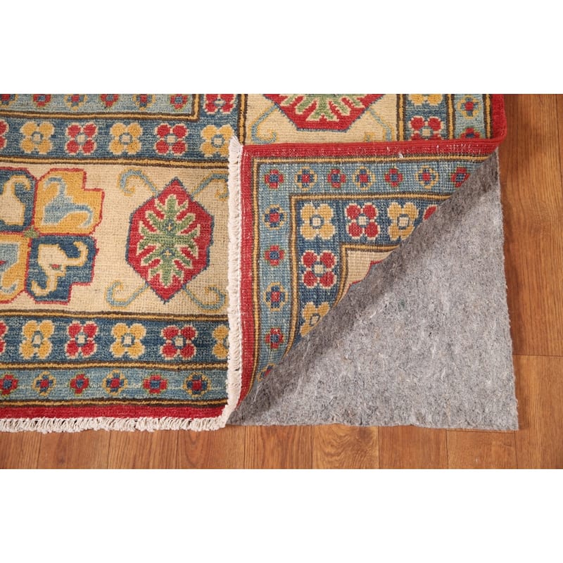 Geometric Kazak Oriental Area Rug Handmade Bedroom Wool Carpet - 6'7" x 10'0"