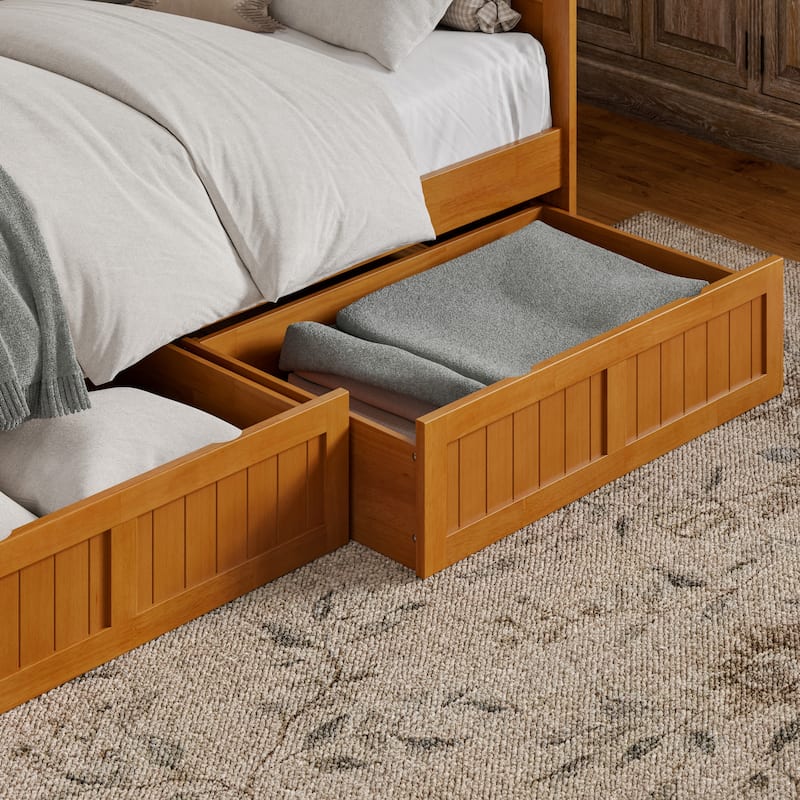 Nantucket Twin Wood Daybed with Set of 2 Drawers