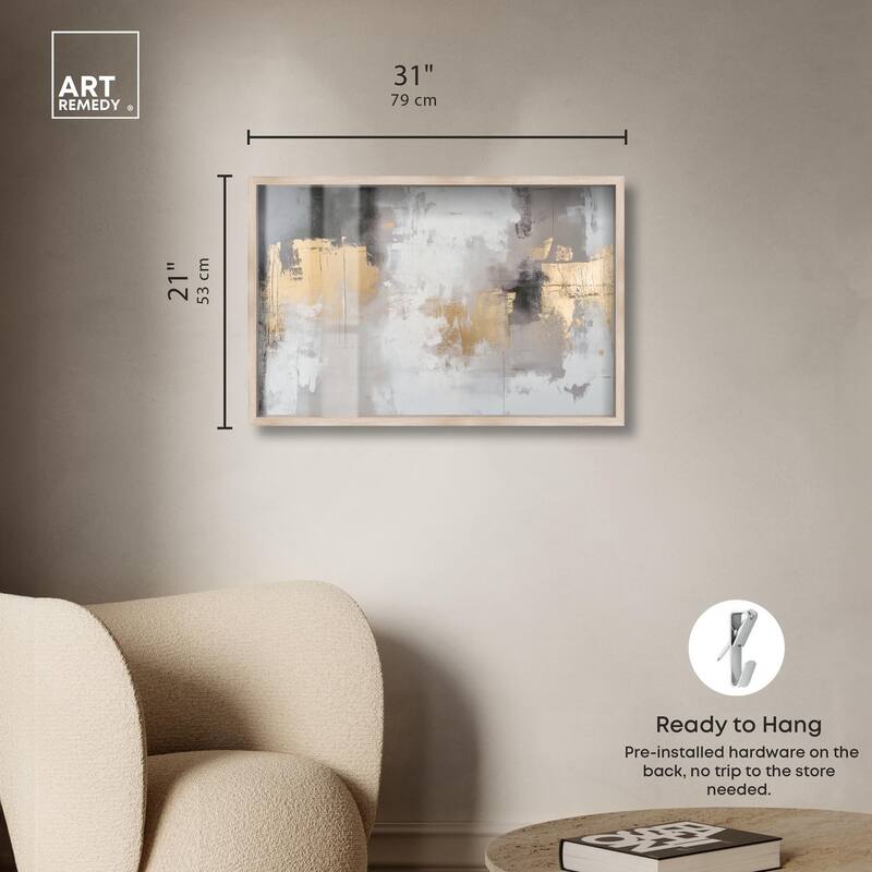 Gilded Gray I Shadowbox by Art Remedy
