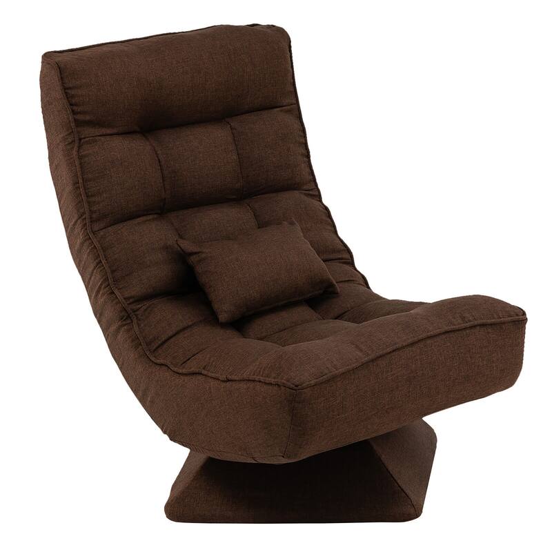 Costway 360° Swivel Floor Chair 5-Level Adjustable Lazy Chair w/ - See Details