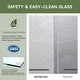 preview thumbnail 3 of 16, ABRUZZO Eddi Clear Adjustable Frameless Sliding Shower Door